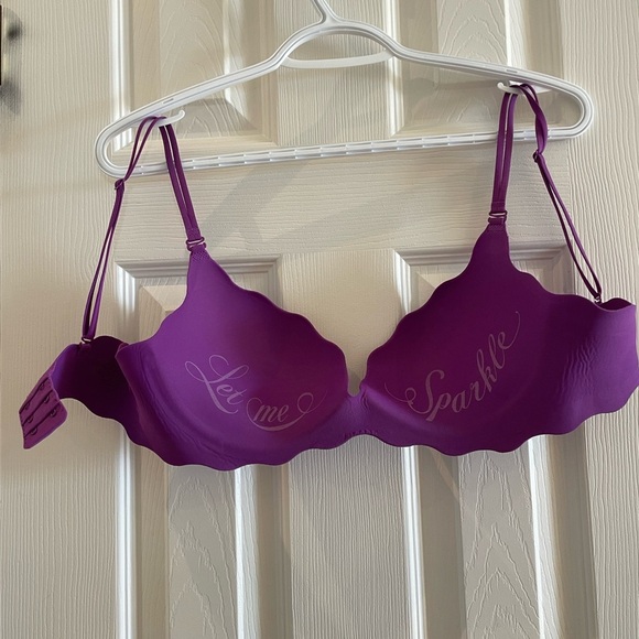 Purple Embellished Women's Push-up Bra Victorias Secret - Picture 5 of 5